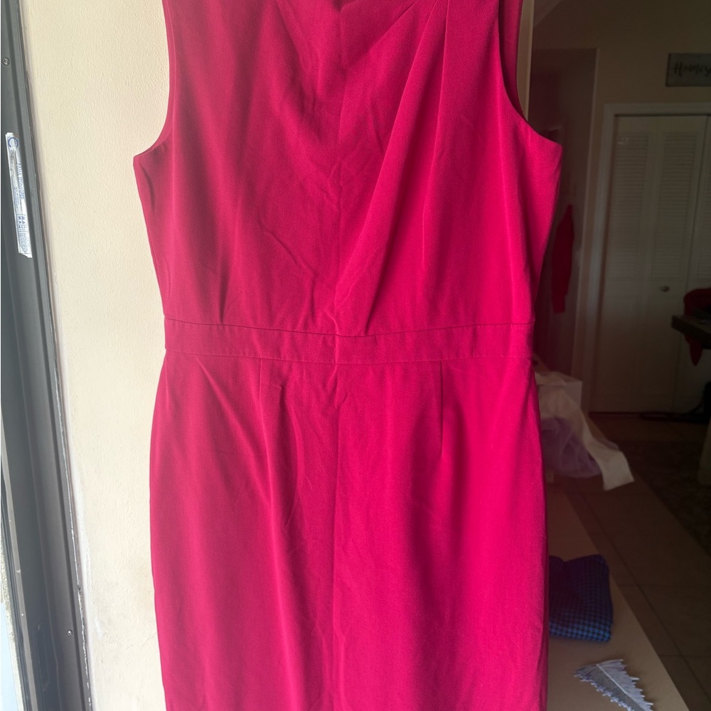 Tahari Vibrant pink Midi Dress